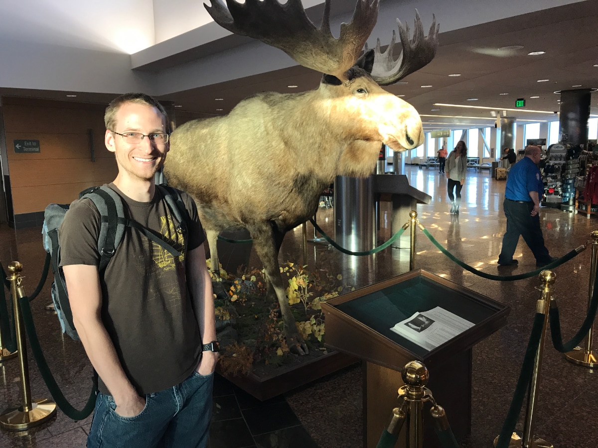 Jason at Anchorage Airport